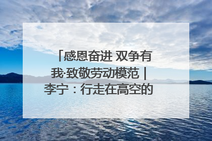 感恩奋进 双争有我·致敬劳动模范｜李宁：行走在高空的“电网卫士”