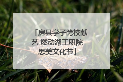 房县学子跨校献艺 燃动湖工职院思美文化节
