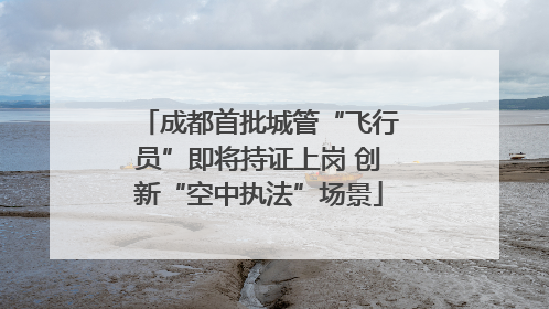 成都首批城管“飞行员”即将持证上岗 创新“空中执法”场景