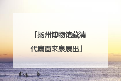 扬州博物馆藏清代扇面来泉展出