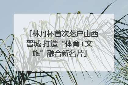 林丹杯首次落户山西晋城 打造“体育+文旅”融合新名片