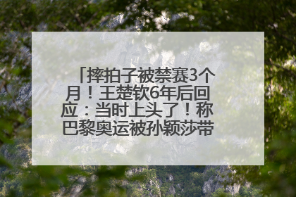 摔拍子被禁赛3个月！王楚钦6年后回应：当时上头了！称巴黎奥运被孙颖莎带着打，搭档8年“一个眼神就能懂”