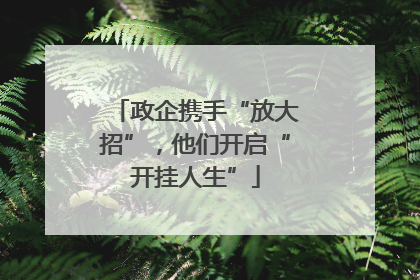 政企携手“放大招”，他们开启“开挂人生”