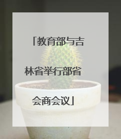 教育部与吉林省举行部省会商会议