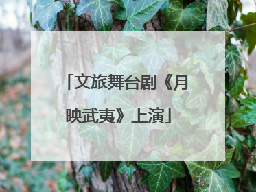 文旅舞台剧《月映武夷》上演