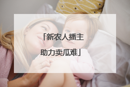 新农人播主 助力卖瓜难
