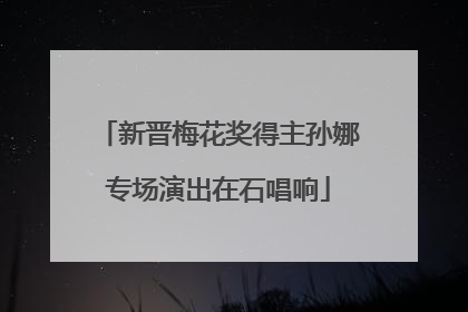 新晋梅花奖得主孙娜专场演出在石唱响