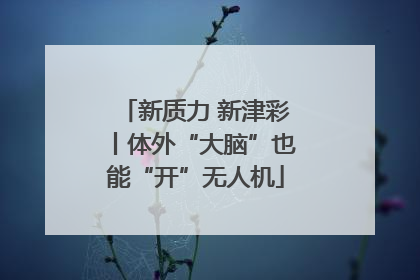 新质力 新津彩丨体外“大脑”也能“开”无人机
