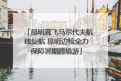 昆明直飞马尔代夫航线复航 昆明边检全力保障暑期跨境游