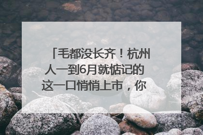 毛都没长齐！杭州人一到6月就惦记的这一口悄悄上市，你打算尝鲜吗？