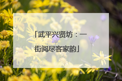 武平兴贤坊：一街阅尽客家韵