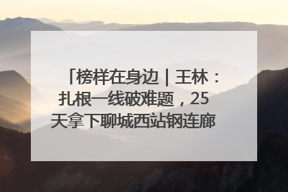 榜样在身边｜王林：扎根一线破难题，25天拿下聊城西站钢连廊“硬核”工程