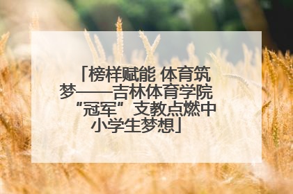 榜样赋能 体育筑梦——吉林体育学院“冠军”支教点燃中小学生梦想