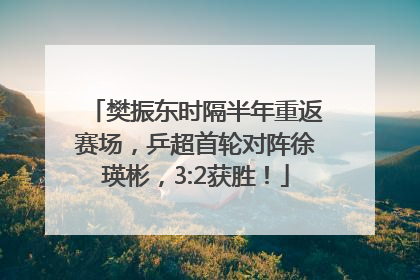 樊振东时隔半年重返赛场，乒超首轮对阵徐瑛彬，3:2获胜！