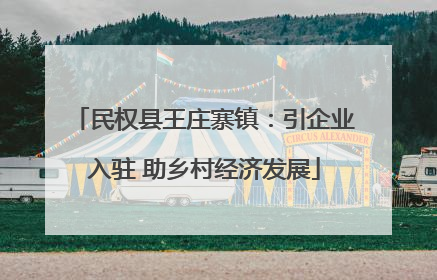 民权县王庄寨镇：引企业入驻 助乡村经济发展