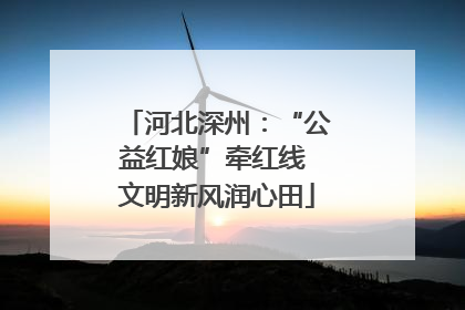 河北深州：“公益红娘”牵红线 文明新风润心田