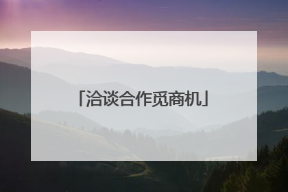 洽谈合作觅商机