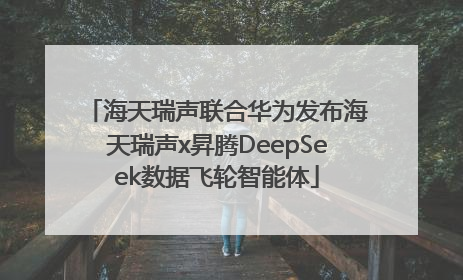 海天瑞声联合华为发布海天瑞声x昇腾DeepSeek数据飞轮智能体