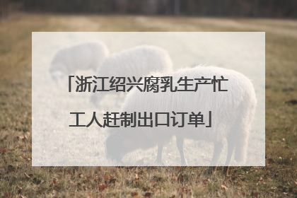 浙江绍兴腐乳生产忙 工人赶制出口订单