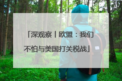 深观察丨欧盟：我们不怕与美国打关税战
