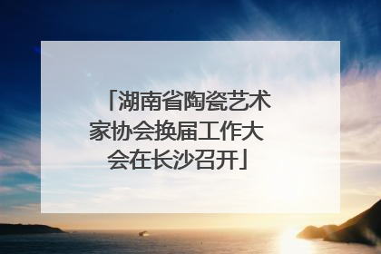 湖南省陶瓷艺术家协会换届工作大会在长沙召开