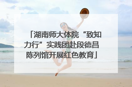 湖南师大体院“致知力行”实践团赴段德昌陈列馆开展红色教育