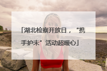 湖北检察开放日，“携手护未”活动超暖心