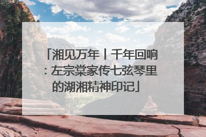 湘见万年丨千年回响：左宗棠家传七弦琴里的湖湘精神印记