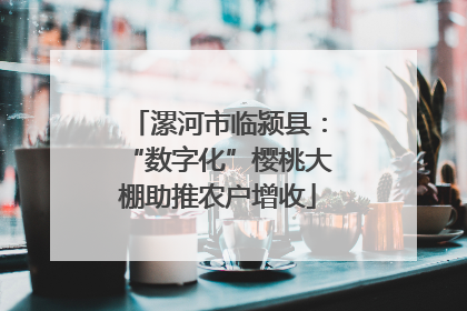 漯河市临颍县：“数字化”樱桃大棚助推农户增收