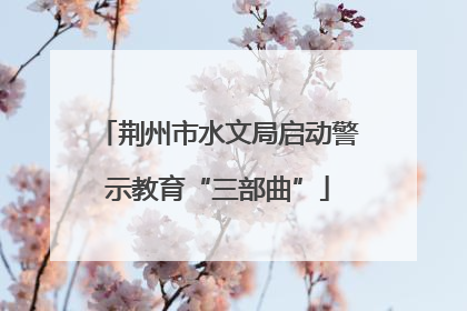 荆州市水文局启动警示教育“三部曲”
