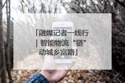 融媒记者一线行｜智能物流“链”动城乡富路