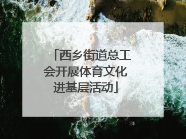 西乡街道总工会开展体育文化进基层活动