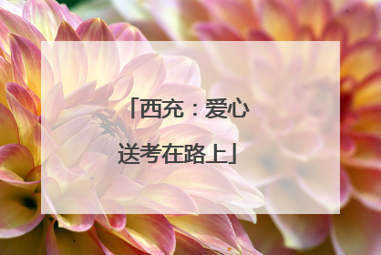西充：爱心送考在路上