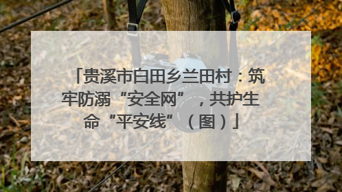贵溪市白田乡兰田村：筑牢防溺“安全网”，共护生命“平安线”（图）