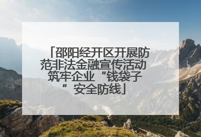 邵阳经开区开展防范非法金融宣传活动 筑牢企业“钱袋子”安全防线