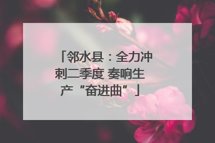 邻水县：全力冲刺二季度 奏响生产“奋进曲”
