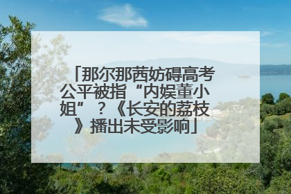 那尔那茜妨碍高考公平被指“内娱董小姐”？《长安的荔枝》播出未受影响