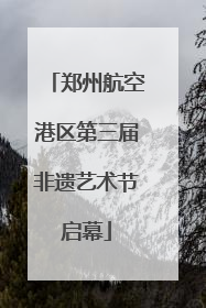 郑州航空港区第三届非遗艺术节启幕