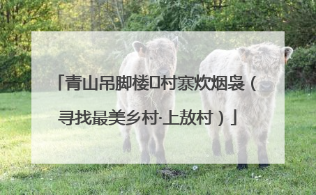 青山吊脚楼 村寨炊烟袅（寻找最美乡村·上敖村）