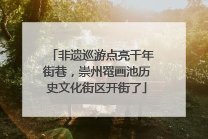 非遗巡游点亮千年街巷，崇州罨画池历史文化街区开街了