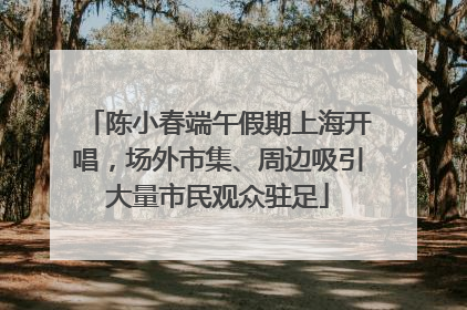 陈小春端午假期上海开唱，场外市集、周边吸引大量市民观众驻足