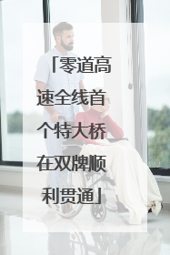 零道高速全线首个特大桥在双牌顺利贯通