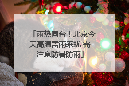 雨热同台！北京今天高温雷雨来扰 需注意防暑防雨