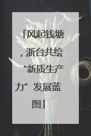 风起钱塘，浙台共绘“新质生产力”发展蓝图