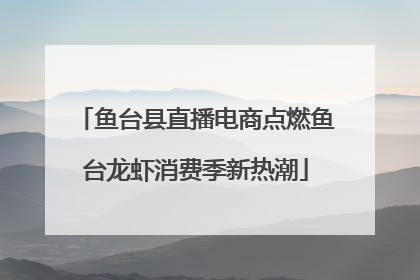 鱼台县直播电商点燃鱼台龙虾消费季新热潮