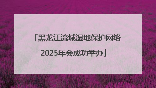 黑龙江流域湿地保护网络2025年会成功举办