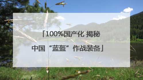 100%国产化 揭秘中国“蓝盔”作战装备
