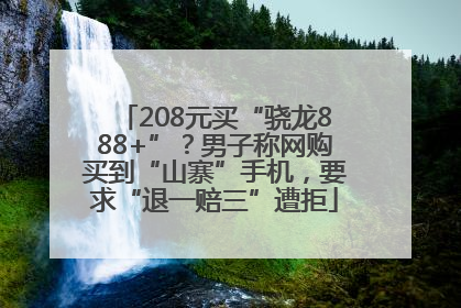 208元买“骁龙888+”？男子称网购买到“山寨”手机，要求“退一赔三”遭拒
