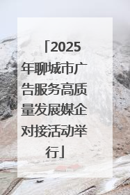 2025年聊城市广告服务高质量发展媒企对接活动举行