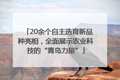 20余个自主选育新品种亮相，全面展示农业科技的“青岛力量”